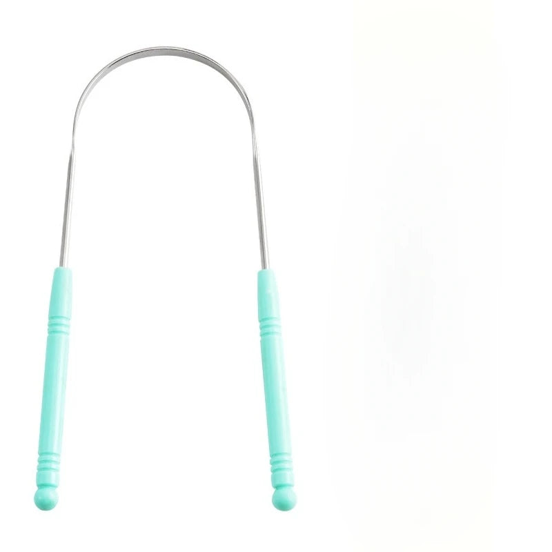 1PCS Stainless Steel Tongue Scraper Oral Tongue Cleaner Brush Tongue Toothbrush Oral Hygiene High Quality Tounge Scraper