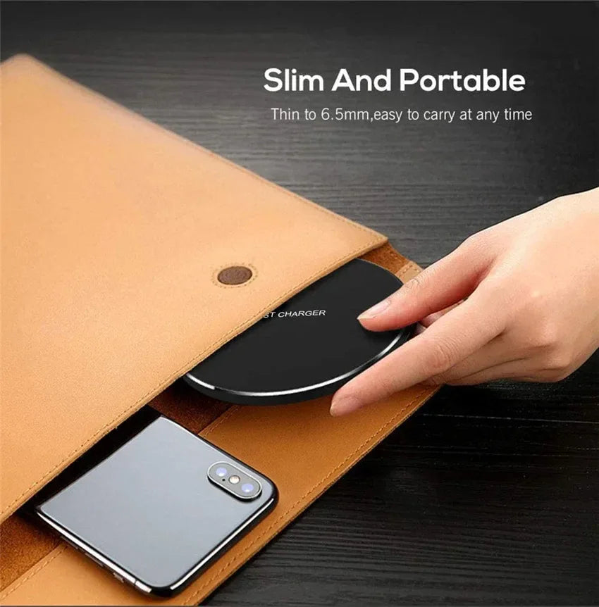 50W Wireless Charger Pad For IPhone 16 15 14 13 12 Pro XS Max 8 Upgrade Fast Wireless Charging Station For Samsung Xiaomi Huawei
