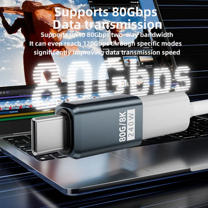 PD240W 80Gbps USB C Adapter Type C Female to Male Adapter Extender 8K@60Hz Fast Charging Converter for iPhone Xiaomi Macbook