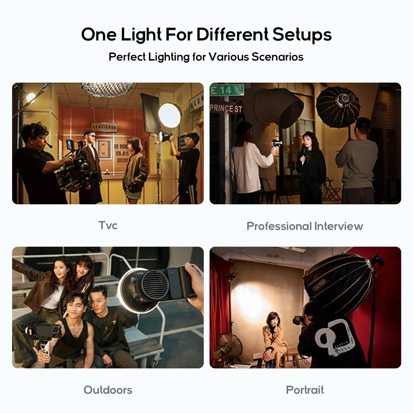 ZHIYUN Official CINEPEER CX100 100W Pocket Video Light Handheld Led COB Light Photo Fill Light Photography Lighting