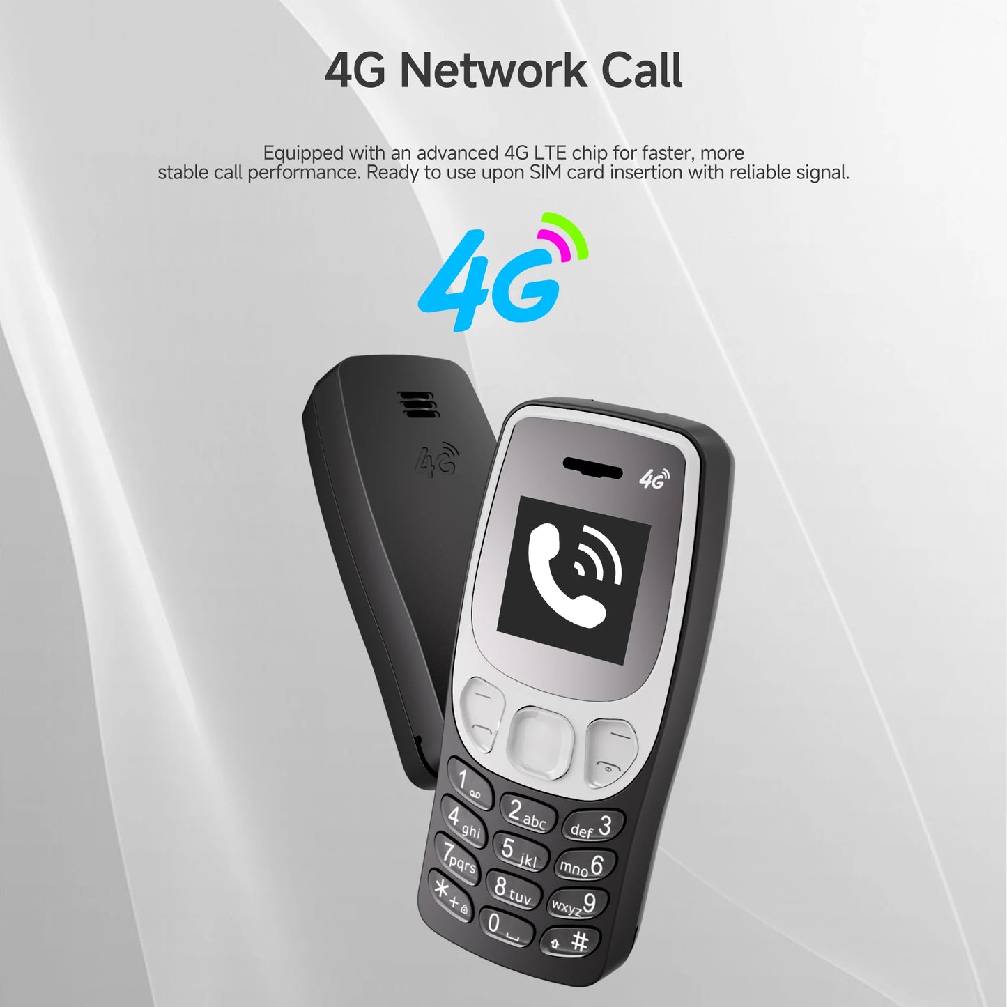 SERVO BM80 LTE 4G Mini Mobile Phone Dual SIM Standby Speed Dial Blacklist Call Recording 0.85" Screen Super Small Phones Back-up
