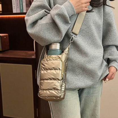Autumn Winter Water Bottle Bag Thickened Thermal Water Bottle Cover Outdoor Sports Portable Water Bottle SleeveChristmas Gifts