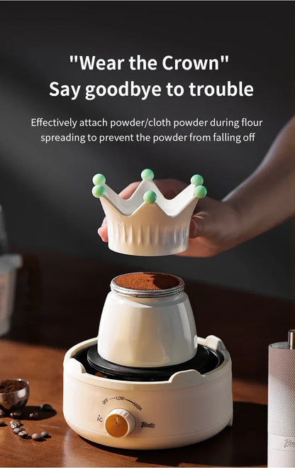 Bincoo Dual Valve Moka Pot Espresso Machine Extraction Coffee Mocha Pot，Electric Heating Furnace Italian Home Barista Tool 220V