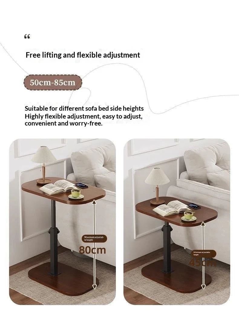 Adjustable Sofa Side Table Living Room Household Tea Table Small Coffee Table Bedroom Bedside Table Headboard Storage Rack