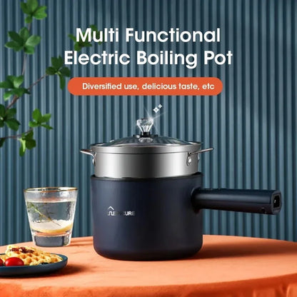 Non-stick Multifunctional Electric Skillet For Dormitory and Home Use Single/Double Layer Hot Pot Electric Rice Cooker 220V