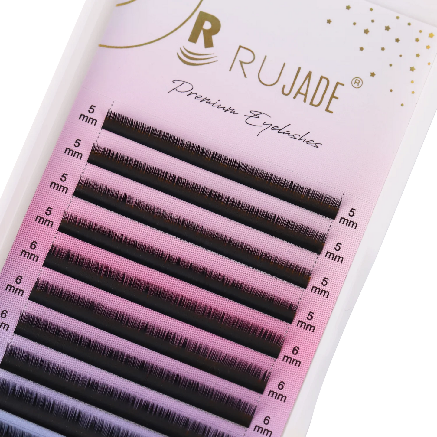 RUJADE Bottom Lower Eyelash 5-8mm Short Natural Individual Under Lashes Soft Professional Faux Mink Lash Extensions