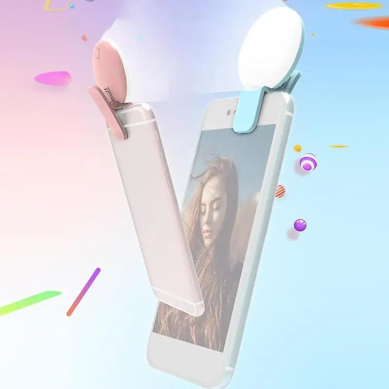 Portable LED Lamp Phone Live Video Beauty Light Universal Mobile Phone Selfie Fill Light USB Charge Photography Clip Fill Light