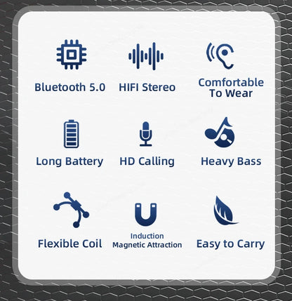 100% Origial Lenovo HE05X Bluetooth Earphones Earphone Waterproof Earplugs HIFI Sound Magnetic Neckband Headset Sports Headphone