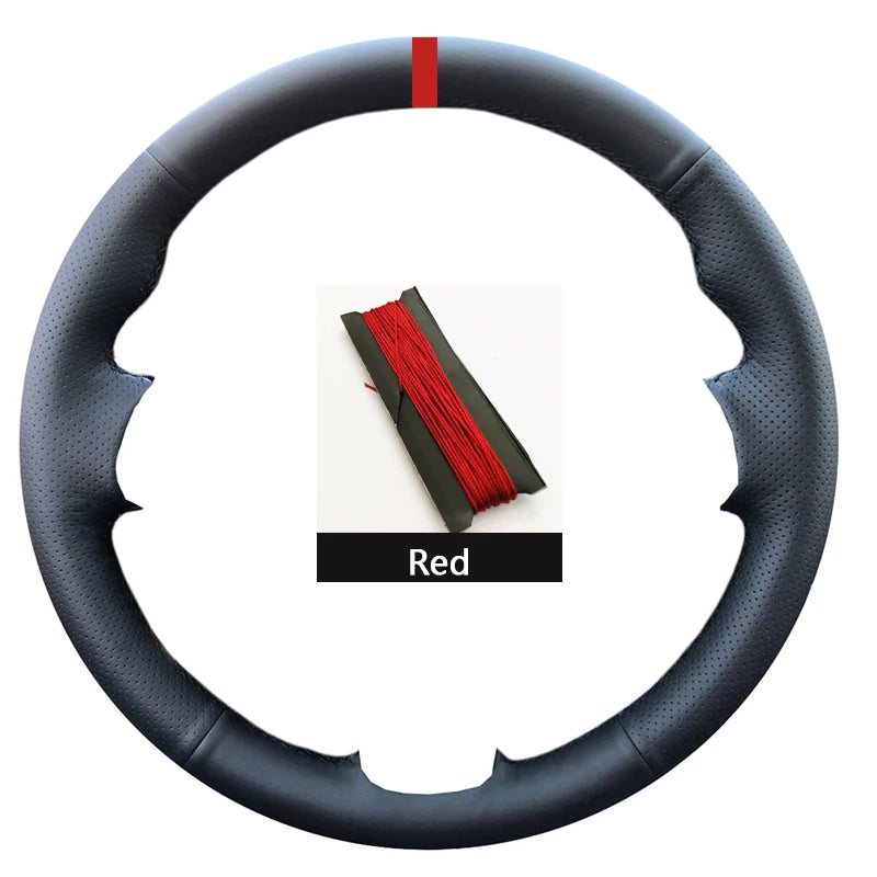 Black Suede Car Steering Wheel Cover For Opel Astra(K) Corsa(E) Crossland X Grandland X Insignia Leather Steering Wrap