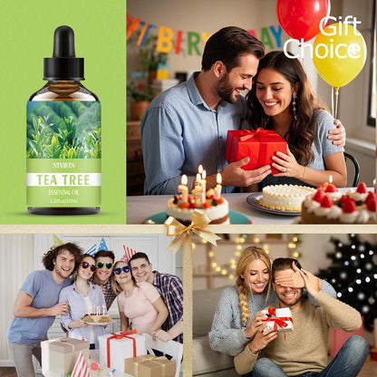 30ml/60ml/100ml tea tree essential oil is suitable for facial hydration, moisturizing, hair care, skin care, and perfume making