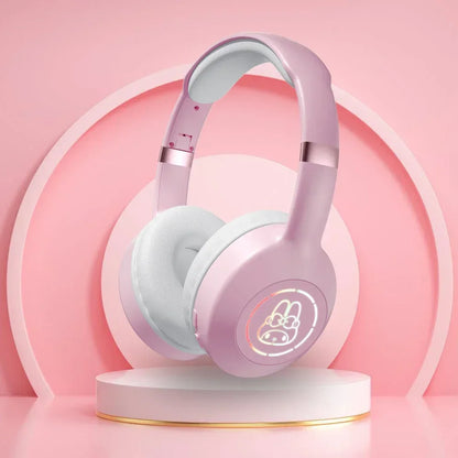 Sanrio Kuromi Bluetooth Headphones Cute My Melody Wireless Earphones Stereo Sound Noise Reduction Earbuds Anime Cartoon Gifts