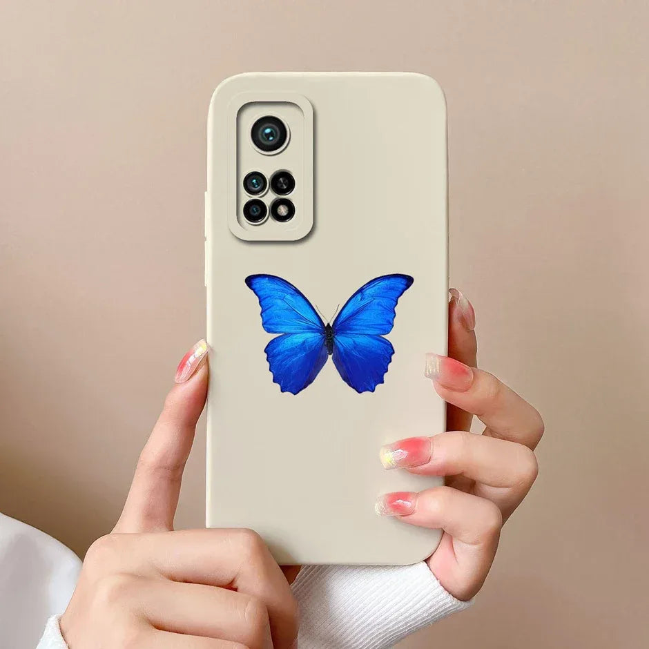 For Xiaomi Mi 10T 5G Phone Case Matte Liquid Silicone Shell For Xiaomi Mi 10T Pro 5G Cute Cat Cartoons Ultrathin Fashion Fundas