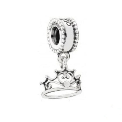 The New 925 Sterling Silver Charm Mother's Day Queen Crown Gift Box Fits Women Jewelry With Original Bracelet Accessories