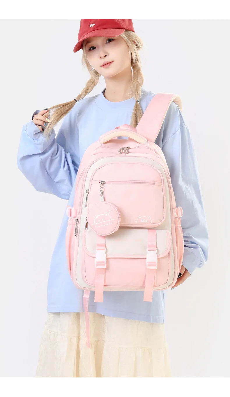 Children School Backpack Trolley Bag with Wheels Students Backpack Book Bag Rolling School bag for Girls Kids Wheeled Backpack