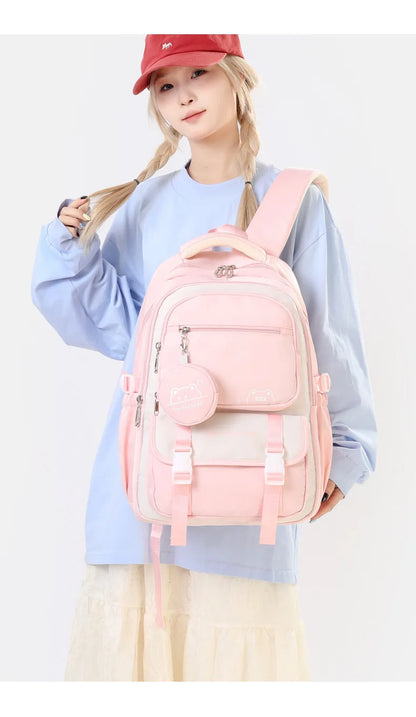Children School Backpack Trolley Bag with Wheels Students Backpack Book Bag Rolling School bag for Girls Kids Wheeled Backpack