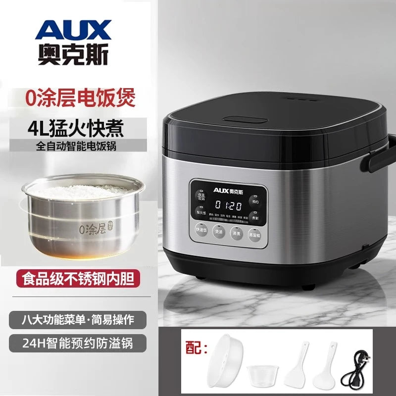 Low sugar rice cooker rice soup separation steaming 2-3L uncoated stainless steel rice cooker timer reservation