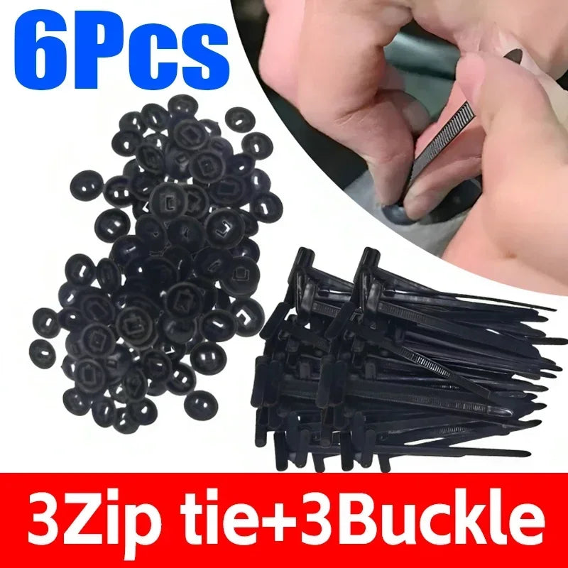 Self-Locking Clip Multi-Purpose General Purpose Nylon Cable Tie Auto Fasteners Screws Replacement Clips Car Accessories 1-40 Pcs
