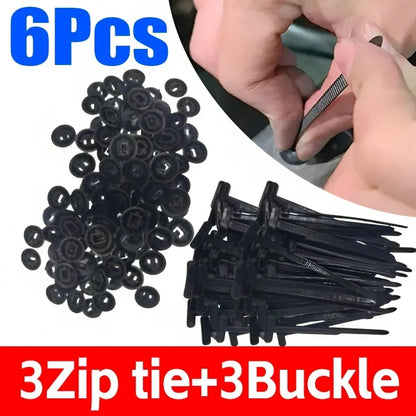 Self-Locking Clip Multi-Purpose General Purpose Nylon Cable Tie Auto Fasteners Screws Replacement Clips Car Accessories 1-40 Pcs