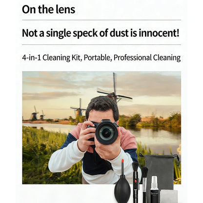 1/6 Pieces/set Double-sided Pen Storage Bag 6 In 1 Camera Cleaning Kit Professional DSLR Lens Cleaning Tool For Sensor Lens