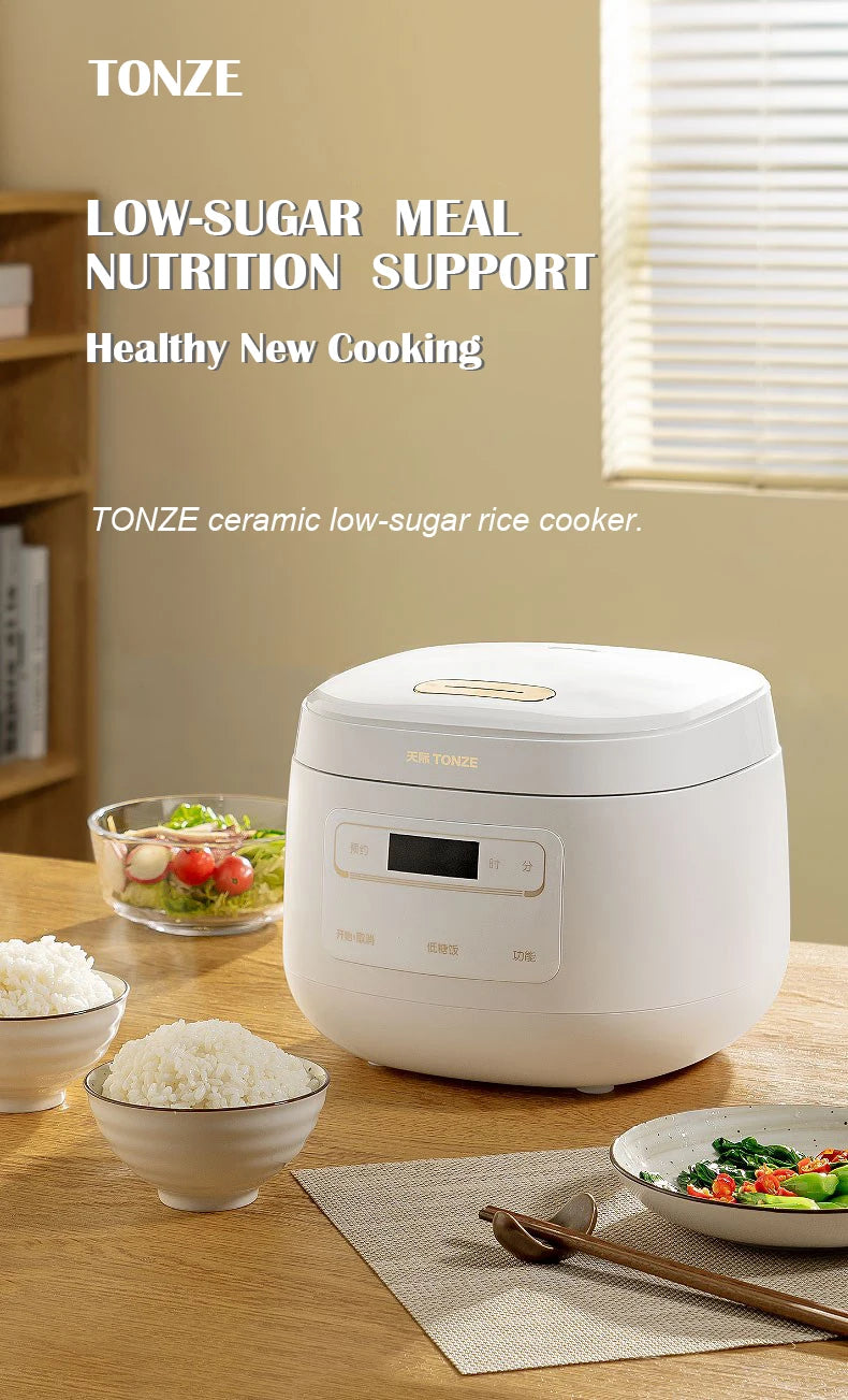 Multi-Function Patented Mini Electric Cookers Square Non Stick Rice Cooker Deluxe Ceramic Rice Cooker