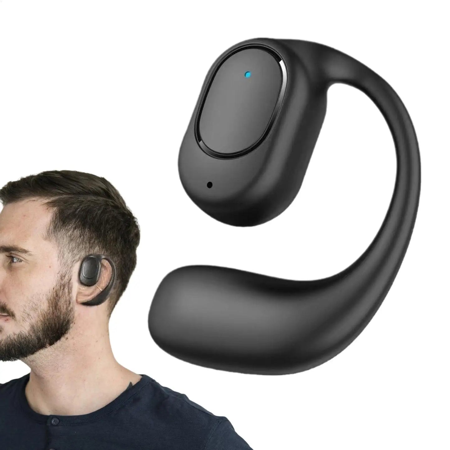 Wireless Over Ear Earbud Open-Ear Headphone with Water Resistance Long-Lasting Battery Earphone  for Running Cycling Driving