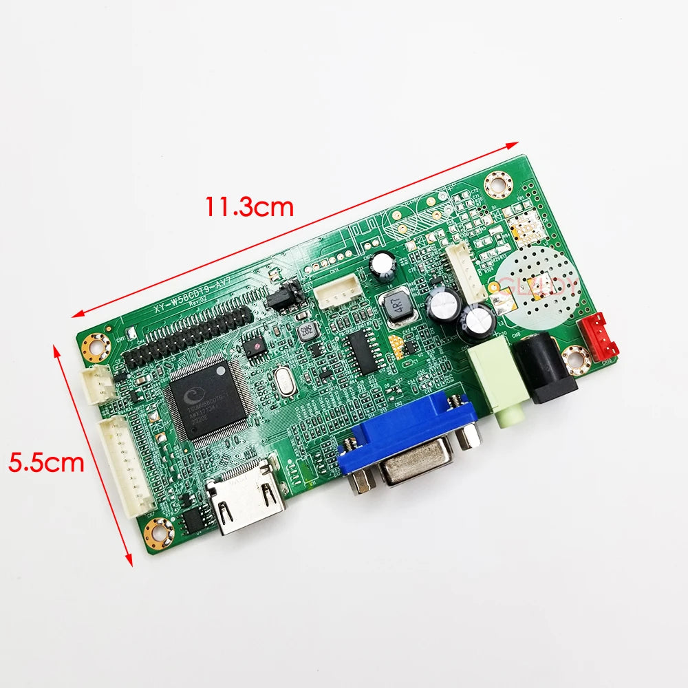 For AUO G156XW01 G185XW01 G156XTN01.0 1366x768 Controller Board HDMI+VGA To LVDS LED Screen Laptop DIY display Driver Board Kit