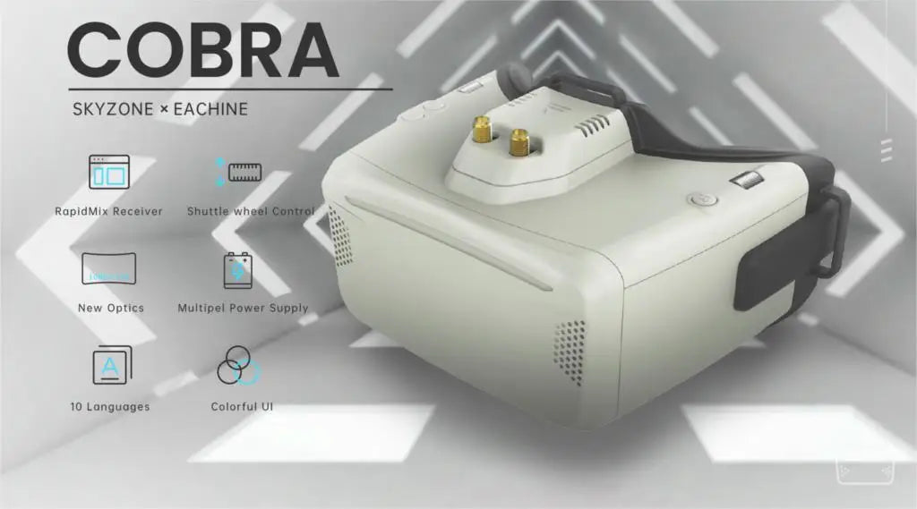 Skyzone Cobra X V4 1280X720 / COBRA SD 800X480 FPV Video Goggles 4.3inch Diversity 5.8GHz 48CH FPV Glasses