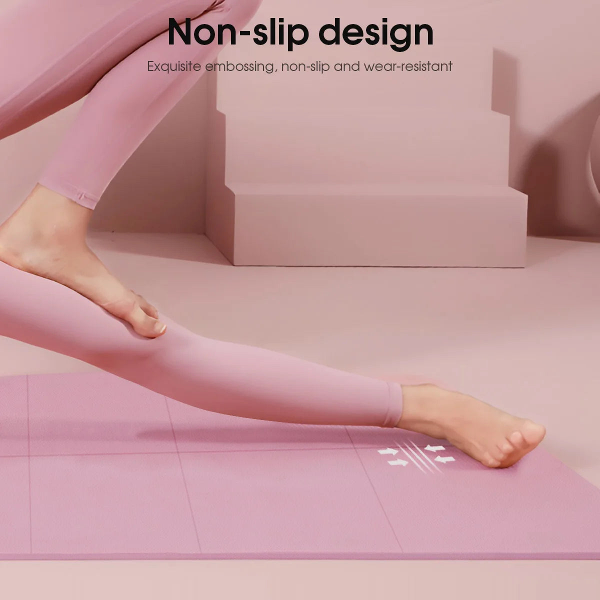 Foldable Yoga Mat Pink Eco Friendly EVA Folding Travel Fitness Exercise Mat 3/4/6mm Thicknesses for Yoga Floor Workouts