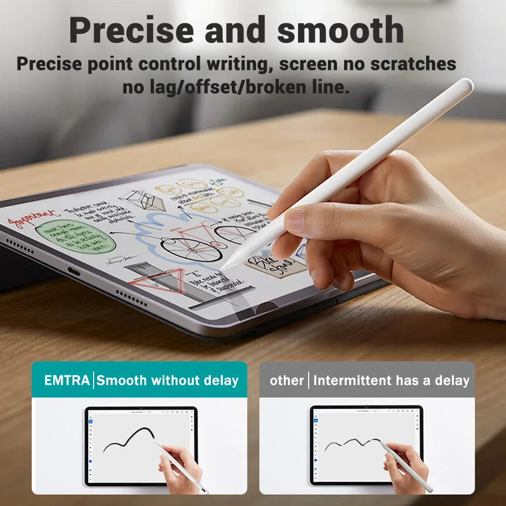 Pencil for Apple iPad with Palm Rejection Stylus Pen for iPad Air M2 Pro 13 Pro 12.9 10 Gen 7th 8th 9th 10.2 for iPad Pencil