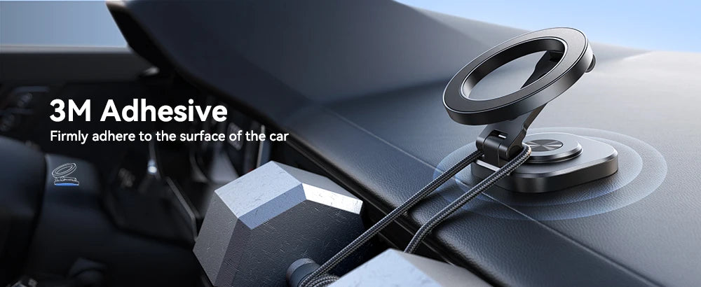Joyroom Magnetic Car Phone Mount Strong Magnet Foldable Car Mount 360° Rotatable Car Phone Holder For 4.7-7.0 phones