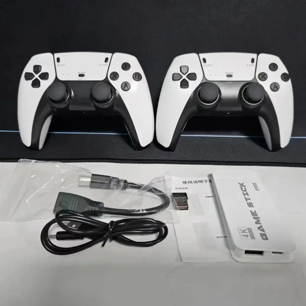 M15 Game Stick Mini TV Handheld Game Console 20000+Retro Game Wireless Gamepads Video Game 64G HD Output Two-player for PS1 Etc