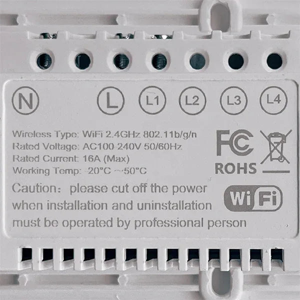 Touch switch, Smart Switch, WiFi switch, control switch, Compatible with Alexa Tuya Google, with neutral