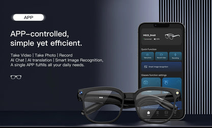 2026 4K 8MP Smart Glasses Men HD Camera 150+Language Translation ChatGPT WIFI Video Recording Bluetooth CallAudio Glasses Women