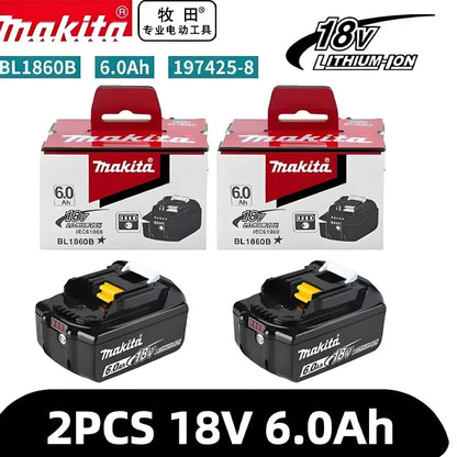 Makita 18V battery for Makita 18V power tools The 18V Makita BL1860B rechargeable battery can replace BL1850B LXT400