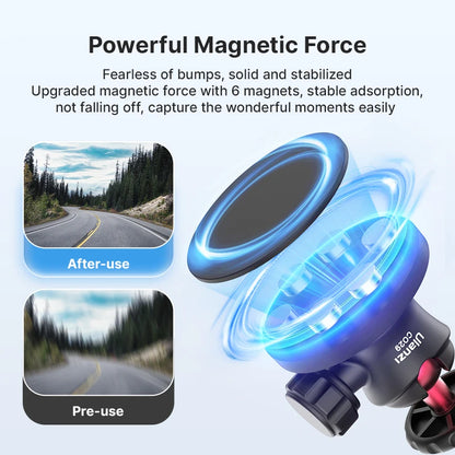 Ulanzi C029 Magnetic Tripod Ball Head Cloud Terrace for Gopro 7 8 9 10 11 12 Smartphone Action Camera Base Mount