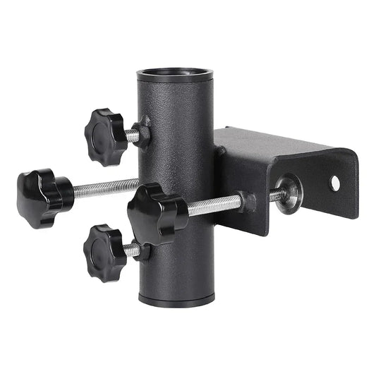 Support de parasol compact pour balcon et jardin, doté d'une pince robuste pour un maintien sûr et une installation facile.