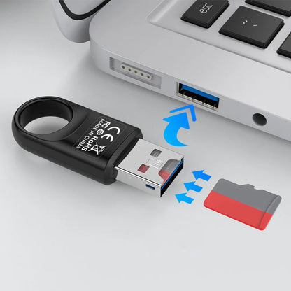 USB 3.0 Memory Card Reader Adapter High Speed Memory Card Reader USB 3.0 for TF SD PC Computer Laptop