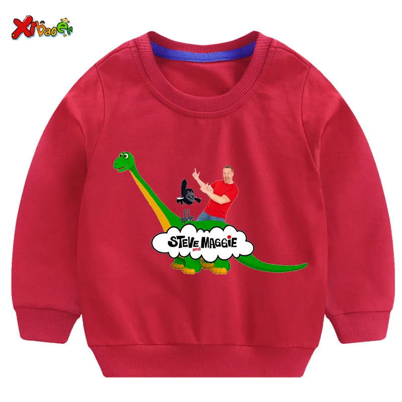 Kids Sweatshirts Steve Maggie Ouctifs Boys Hoodies Sweatshirt Clothing Boy Girl Casual T Shirt Children Pullover Clothes Fashion