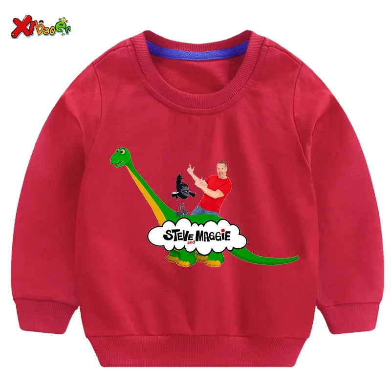 Kids Sweatshirts Steve Maggie Ouctifs Boys Hoodies Sweatshirt Clothing Boy Girl Casual T Shirt Children Pullover Clothes Fashion