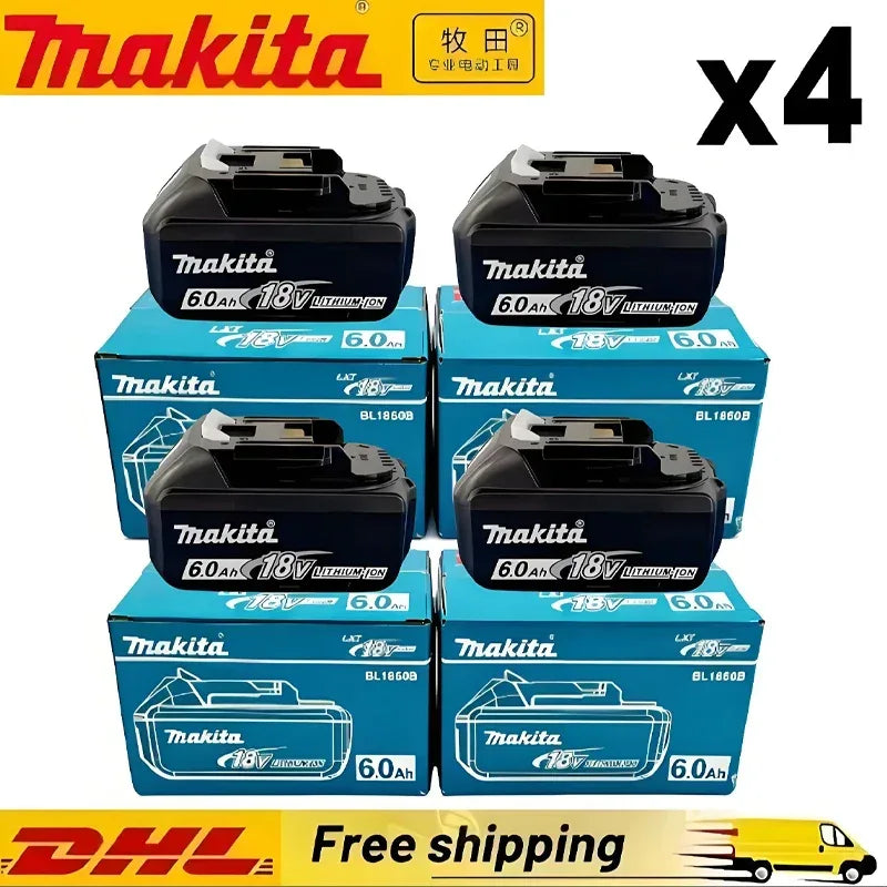 Makita 18V battery for Makita 18V power tools The 18V Makita BL1860B rechargeable battery can replace BL1850B LXT400