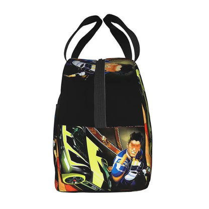 Custom Hot Wheels For Fans Thermal Insulated Lunch Bag Cartoon Sport Car Portable Lunch Container Travel Multifunction Food Box
