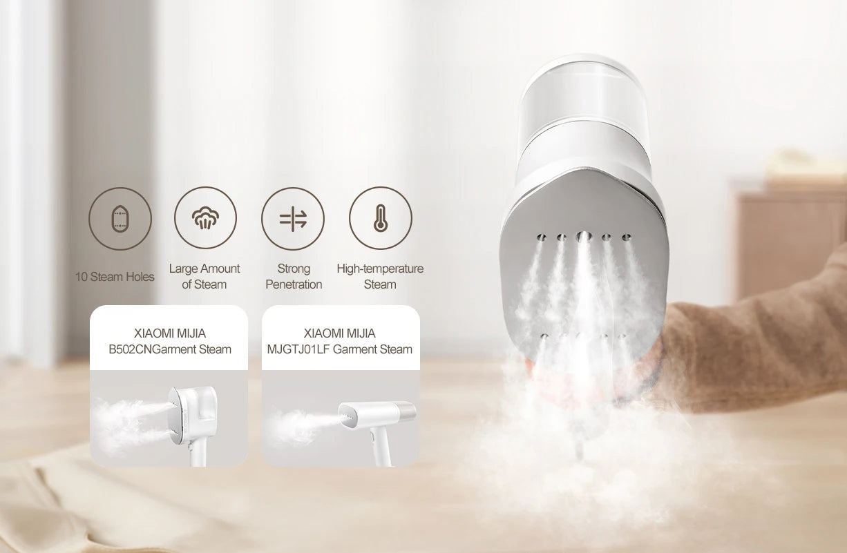 MIJIA Garment Steamer iron Home Handheld Electric Steam Cleaner Hanging Mite Removal Flat Steamer Ironing Clothes Machine
