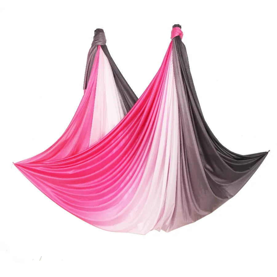 2024 New Aerial Yoga hammock Fabric Flying Pilates Yoga Swing Silk Aerial Anti-Gravity Traction Device Fitness Yoga Home Gym