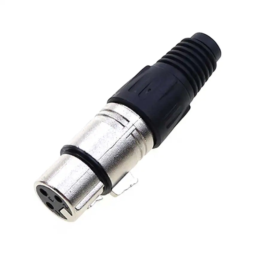 JCD XLR 3pin Male Female Panel Audio Microphone Mixer Plug Jack Connector YS145 YS146 Male Female 3 Core XLR Metal Socket