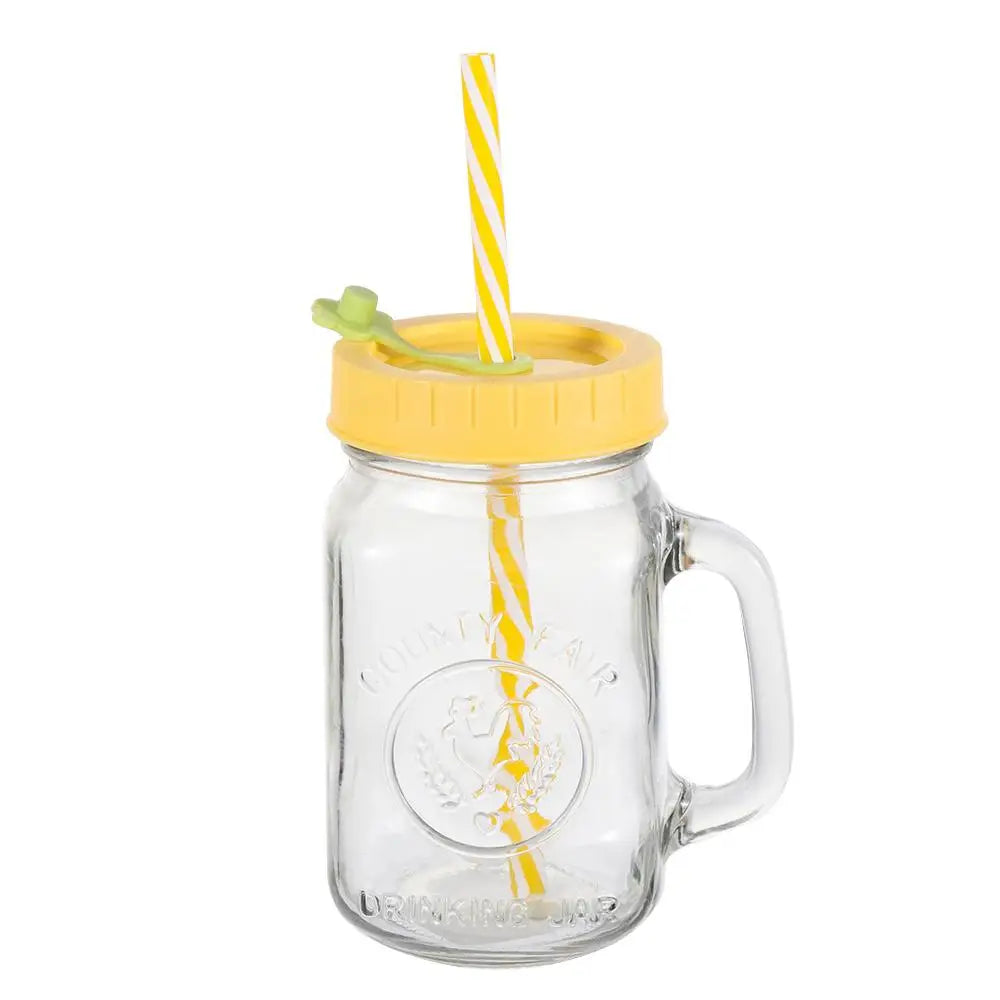 1/4Pcs Cute Universal Mason Jar Lids With Straw Hole 70mm Diameter Storage Wide Mouth Leak Proof Kitchen Supplies