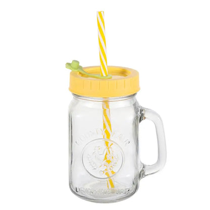 1/4Pcs Cute Universal Mason Jar Lids With Straw Hole 70mm Diameter Storage Wide Mouth Leak Proof Kitchen Supplies
