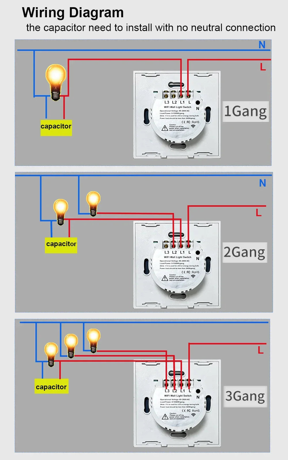 Tuya Wifi EU Smart Switches 1/2/3/4Gang Touch Light Switch Wall Sensor 433mhz RF Switches Smart Life for Alexa Google Home Alice