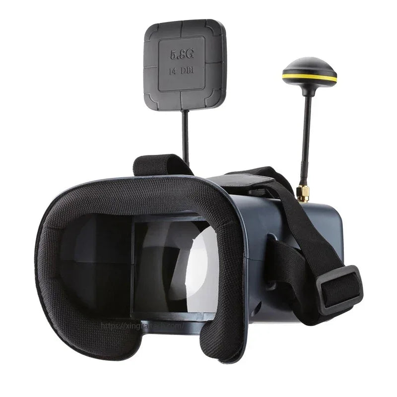 5.8G FPV Goggles LS-008D 4.3 Inch 40CH Support DVR Dual Antenna Built-in Battery LS008D Helmet FPV Goggles