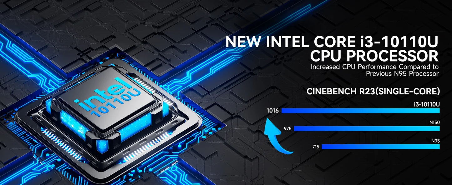 GMKtec G3 Pro Mini PC Intel Core i3-10110U 2×DDR4 2×M.2 SSD WiFi 6 BT5.2 2.5G LAN Dual HDMI Windows 11 Pro