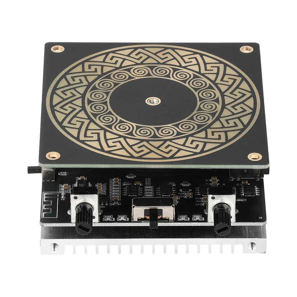 Mini Tesla Coil with Bluetooth Music Sync Adjustable Arc Length Touchable Safe Low-Voltage Design RGB Light Show